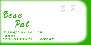 bese pal business card